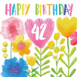 Delicate Flowers Happy 42nd Birthday