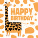 Happy Birthday Giraffe Card