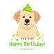 Happy Birthday Cute Golden Retriever Puppy