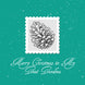 Green Themed Cone Stamp Christmas Card
