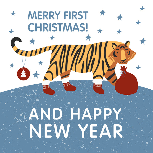 Merry First Christmas And Happy New Year Tiger Season_Christmas Recipient_For Son Seo_First Recipient_For Son
