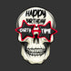 Happy Birthday Skull Wearing Glasses