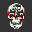 Happy Birthday Son Skull Wearing Glasses