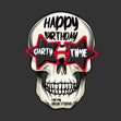 Happy Birthday Stepdad Skull Wearing Glasses