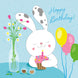 Happy Birthday Cute Rabbit Card