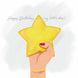 Happy Birthday Star In A Hand