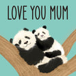 Love You Mum Bomb 3D Cube Card