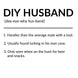 DIY Husband Card
