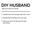 DIY Husband Card