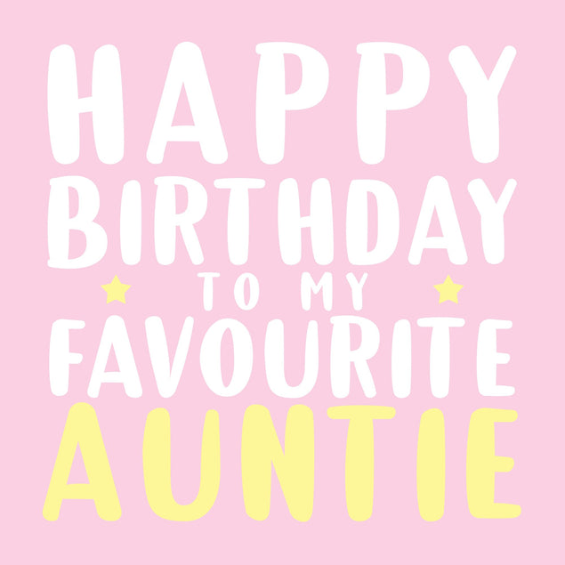 Favourite Auntie Card