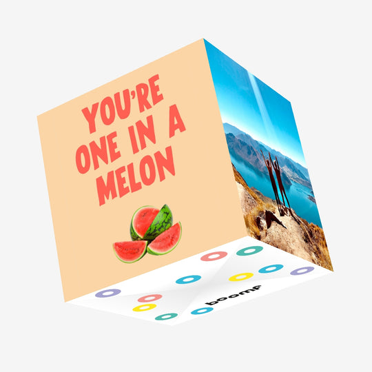 You're One In A Melon Confetti-exploding Greetings Card