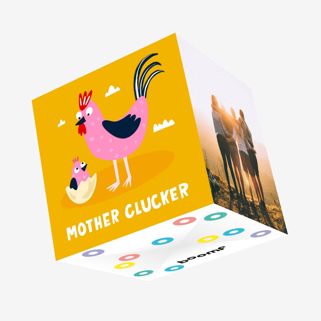 Mother Clucker Hen Mother's Day Confetti-exploding Greetings Card