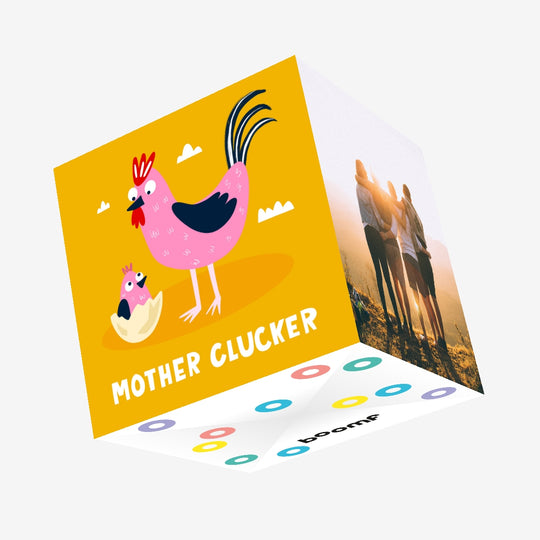 Mother Clucker Hen Mother's Day Confetti-exploding Greetings Card