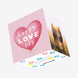Happy Love Day Heart Confetti-exploding Greetings Card
