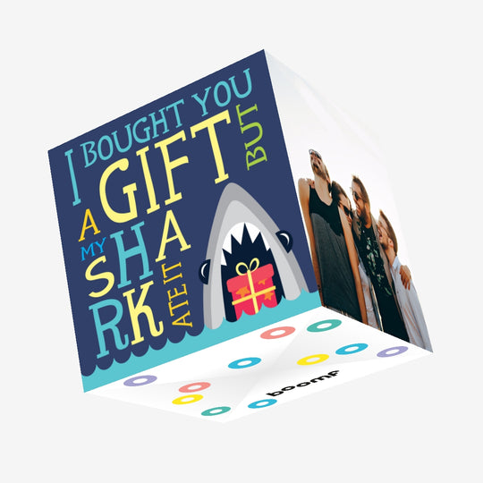 My Shark Ate The Gift Happy Birthday Confetti-exploding Greetings Card