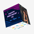 Happy 18th Birthday Nephew Cyberpunk Confetti-exploding Greetings Card