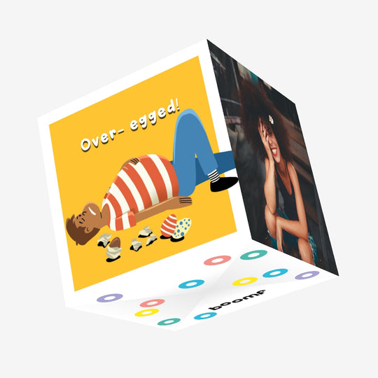 Over-Egged Easter Confetti-exploding Greetings Card