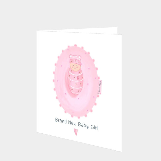 Baby Girl Greeting Card - 2