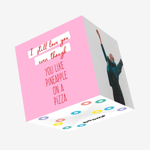 Pineapple On Pizza Confetti-exploding Greetings Card