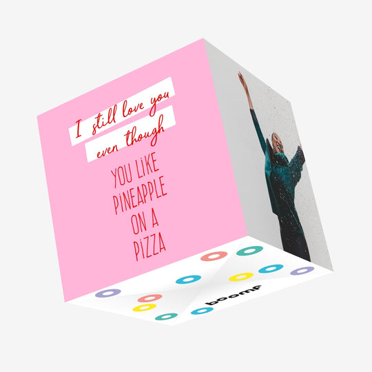 Pineapple On Pizza Confetti-exploding Greetings Card