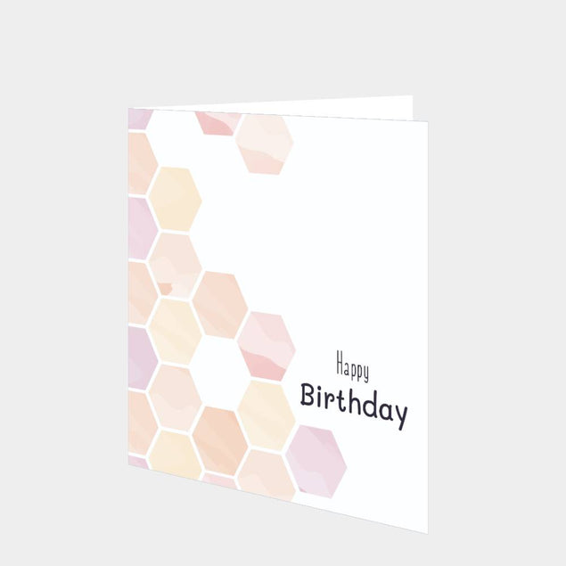 Honeycomb Birthday Card
