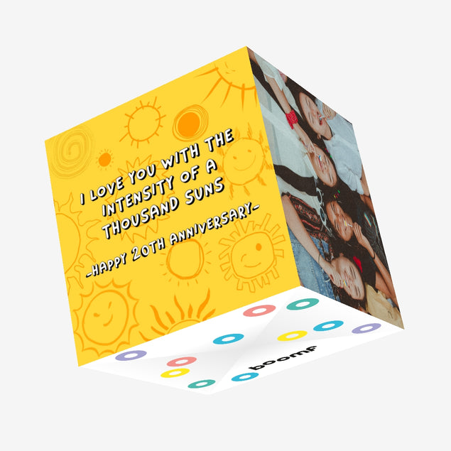 Thousands Suns Happy 20th Anniversary Confetti-exploding Greetings Card