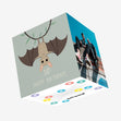 Cute Little Bat Happy 10th Birthday Confetti-exploding Greetings Card