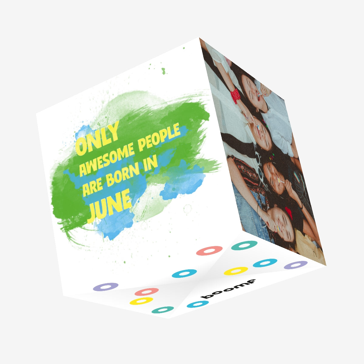Awesome People Are Born In June Confetti-exploding Greetings Card – Boomf