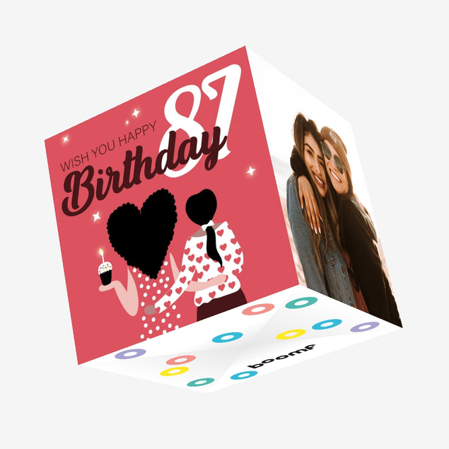 Wish You Happy 87th Birthday Confetti-exploding Greetings Card