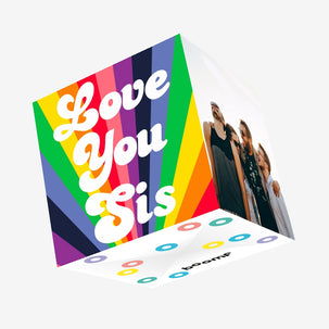 Love You Sis Confetti-exploding Greetings Card
