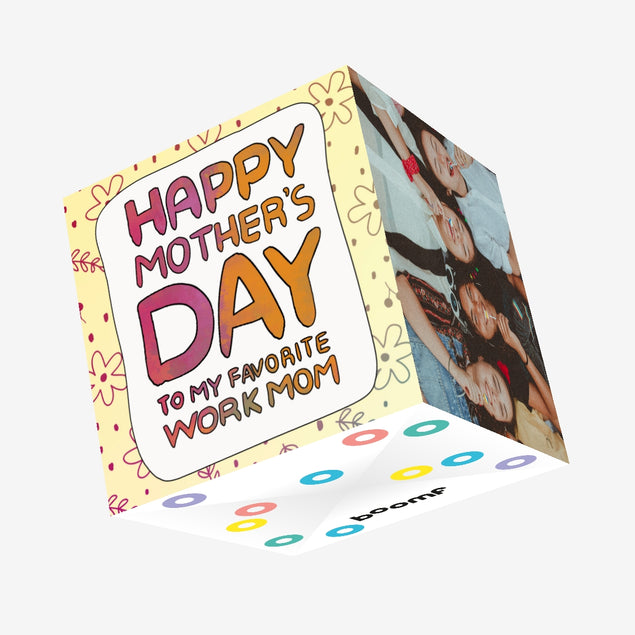 Happy Mother's Day Work Mom Confetti-exploding Greetings Card