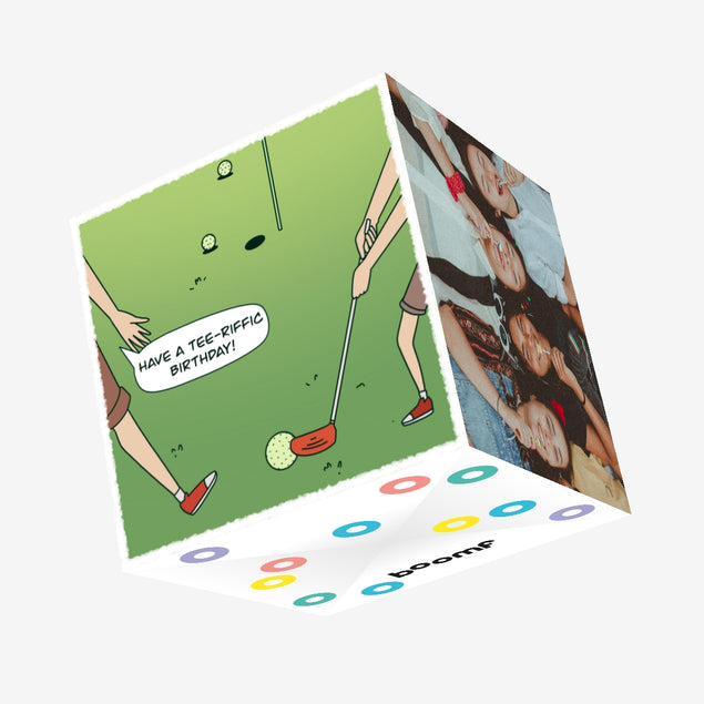 Happy Tee-riffic Birthday Confetti-exploding Greetings Card