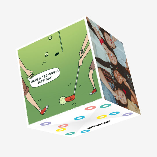 Happy Tee-riffic Birthday Confetti-exploding Greetings Card