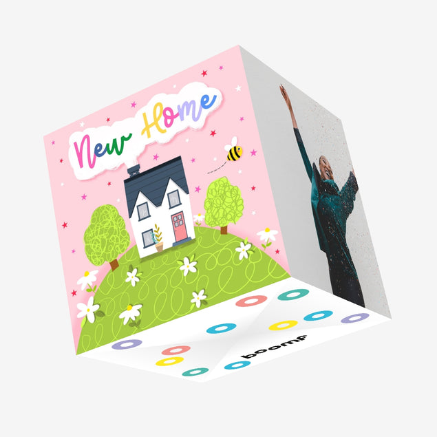 New Home Confetti-exploding Greetings Card