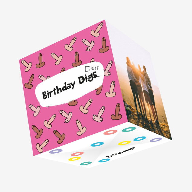 Birthday Digs Confetti-exploding Greetings Card