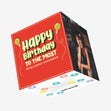 Happy Birthday To The Most Intelligent Grandson In Red Confetti-exploding Greetings Card