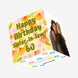 Happy 60th Birthday Sister-in-law Yellow Daisies Confetti-exploding Greetings Card