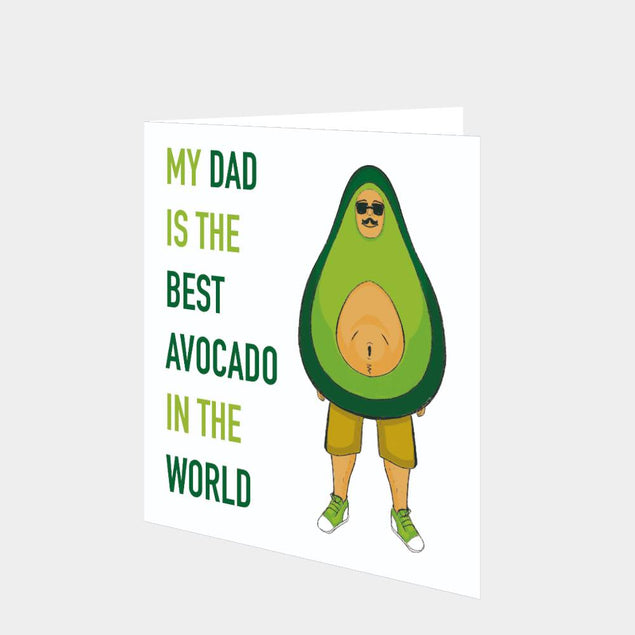Dad Best Avocado In The World Card