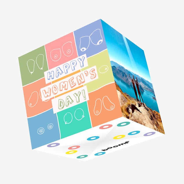 Various Breasts International Women?s Day Confetti-exploding Greetings Card