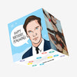 Cumberbatch Happy Birthday Pengwing Confetti-exploding Greetings Card