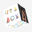 It's A Boy Animal Alphabet Confetti-exploding Greetings Card