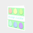 Colourful Eggs Easter Card