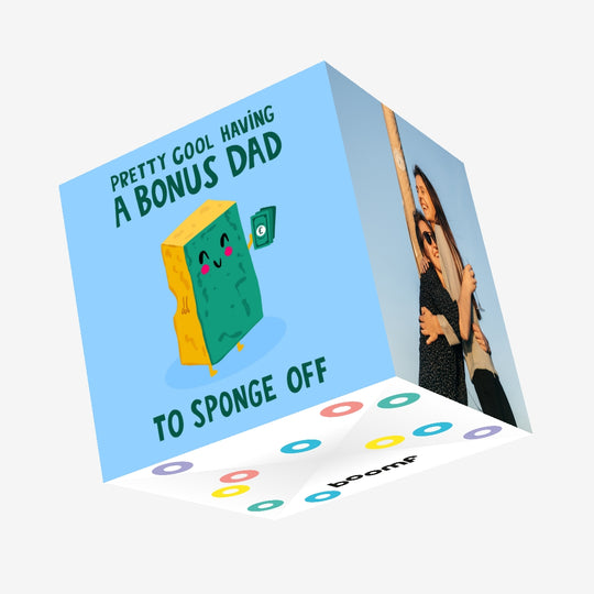 Bonus Dad Sponge Father's Day Confetti-exploding Greetings Card