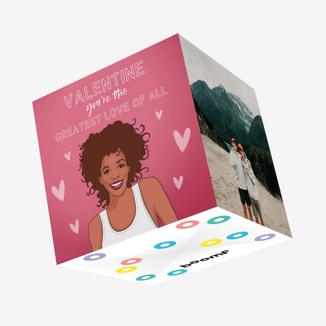 You're The Greatest Love Of All Whitney Houston Valentine's Day Confetti-exploding Greetings Card