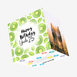Fresh Kiwi Happy 25th Birthday Uncle Confetti-exploding Greetings Card