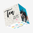 Ten Years Down Forever To Go Anniversary Confetti-exploding Greetings Card