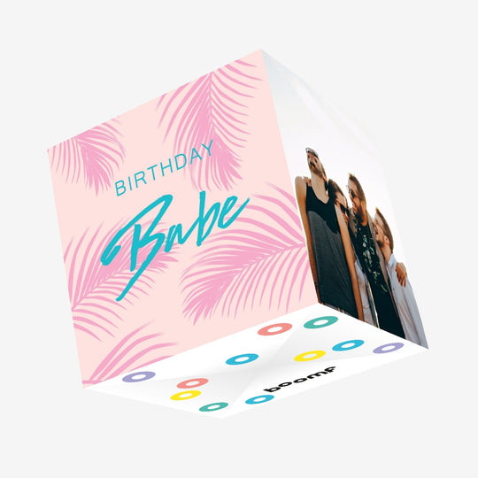 Birthday Babe Confetti-exploding Greetings Card
