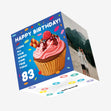 Sweet Cupcake Happy 83rd Birthday Confetti-exploding Greetings Card