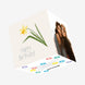 Cute Yellow Flower Happy Birthday Confetti-exploding Greetings Card