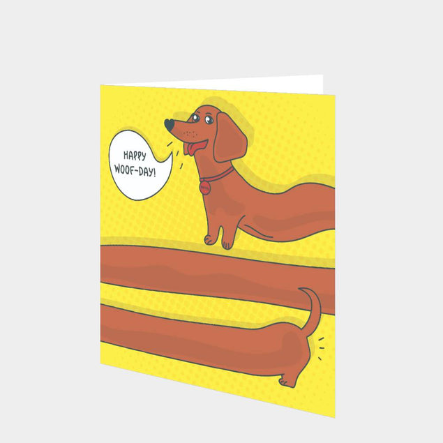 Happy Woof-Day! Dachshund Card